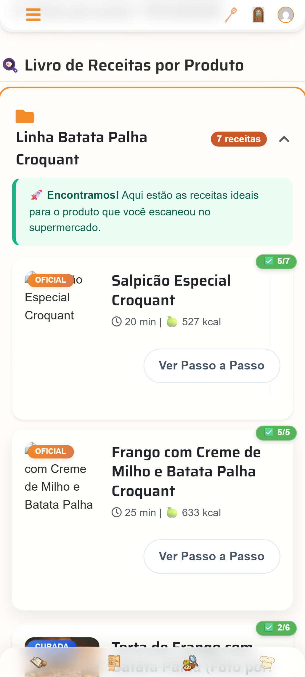 Página Pública da Marca no App Exibindo os Selos de Despensa