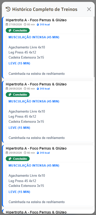 Prescreva treinos personalizados para cada aluno