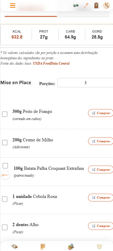 Detalhe do Prato Exibindo Batata Palha Croquant como Ingrediente Oficial Patrocinado
